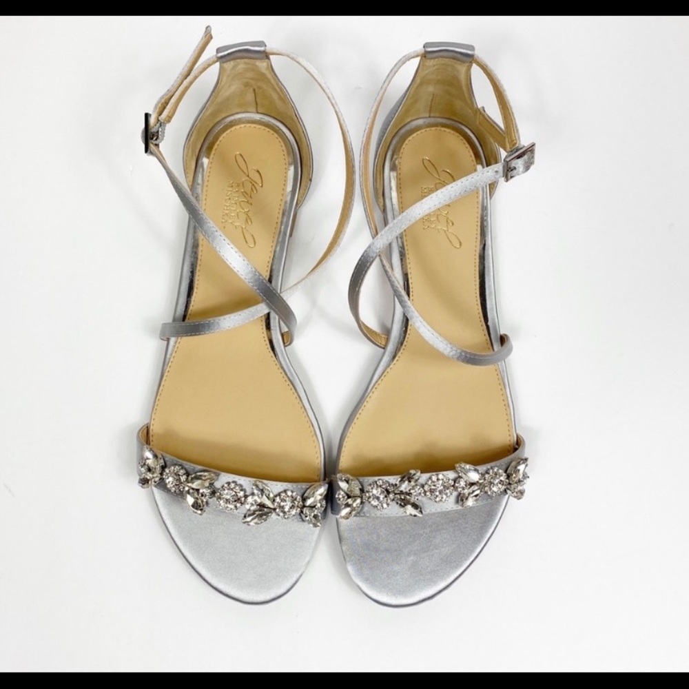 Jewel Badgley Mischka Tessy Embellished Sandals